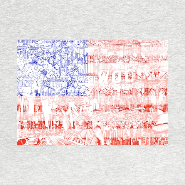 usa flag by BekimART